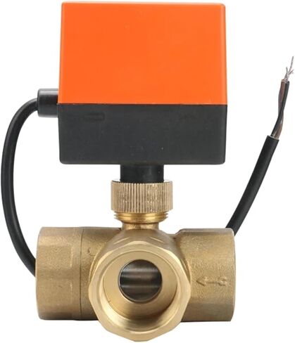 1/2 3/4 1 بوصة ثلاثية صمام الكرة الآلية 220V 12V 24V 3-Wire 2 التحكم في النقطة 1PCS (1/2 "، AC220V) in Saudi Arabia