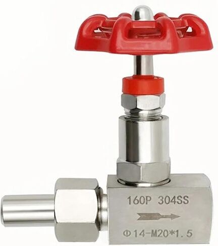 1/4 3/8 1/2 Inch Stainless Steel Female Needle Valve J21W-160P High Pressure Welded Globe Valve 1Pcs(1/2",OD 18mm) in Saudi Arabia