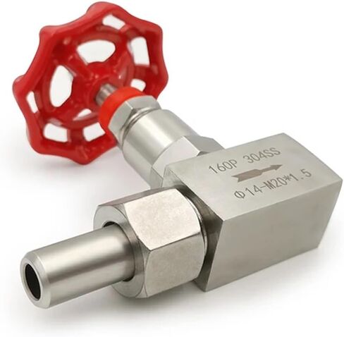 1/4 3/8 1/2 Inch Stainless Steel Female Needle Valve J21W-160P High Pressure Welded Globe Valve 1Pcs(1/2",OD 18mm) in Saudi Arabia