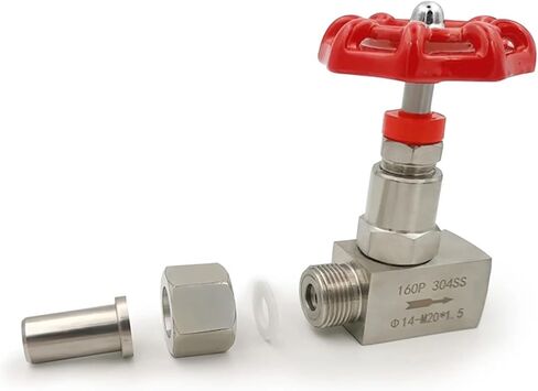 1/4 3/8 1/2 Inch Stainless Steel Female Needle Valve J21W-160P High Pressure Welded Globe Valve 1Pcs(1/2",OD 18mm) in Saudi Arabia