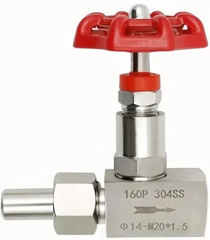 1/4 3/8 1/2 Inch Stainless Steel Female Needle Valve J21W-160P High Pressure Welded Globe Valve 1Pcs(1/2",OD 18mm) in Saudi Arabia
