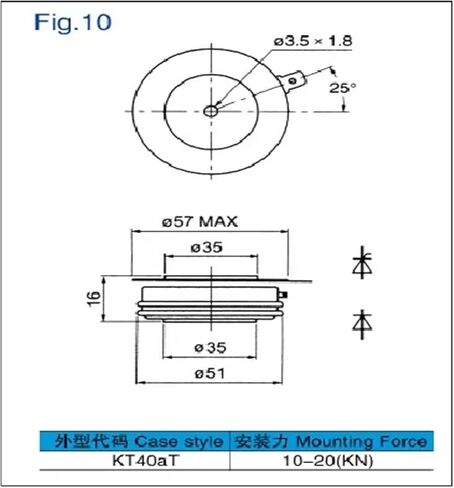 Thyristor KP400A1600V KP400A KP400A-16 in Kuwait