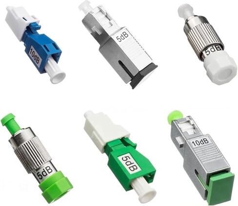 LC Attenuator 5pcs SC FC Female to Male A FM Optical Fiber Attenuator 0-30dB for Radio TV Network LCA SC 5dB 7dB(0db,LC UPC) in Saudi Arabia