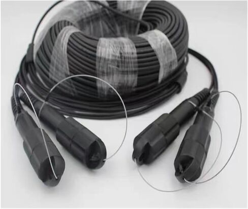 250 m 2/4/6/8 Core PDLC Outdoor Armoured LC SC FC Single-Mode TPU Waterproof 5 mm 4C Fiber Optic Extender Jumper (6 Cores TPU LC-LC) in Saudi Arabia
