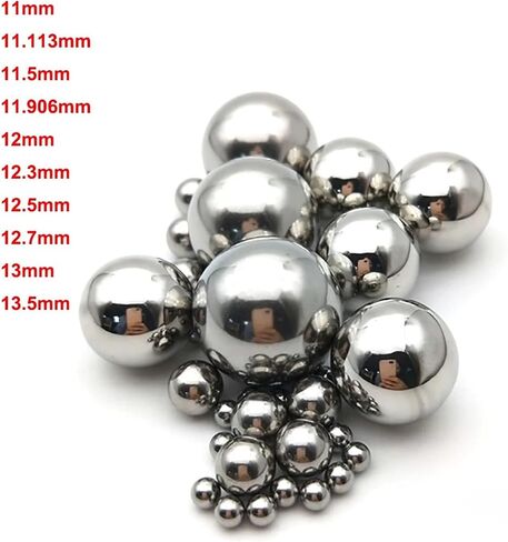 10pcs 11/11.113/11.5/11.906/12/12.3/12.5/12.7/13/13.5-18.5mm High Precision Bearing Balls GCR15 Bearing Steel Smooth Solid Ball(16.5mm) in Kuwait