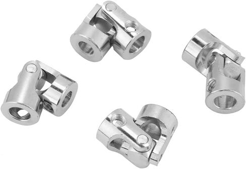 Flexman 4pcs موصل محرك اقتران رمح ، موصل مقرن مملح للحديد المطلي بالنيكل لتوصيل سيارات الطراز ، سفن النماذج ، الروبوتات (القطر الداخلي 5 * 6 مم) in Saudi Arabia