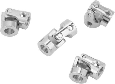Flexman 4pcs موصل محرك اقتران رمح ، موصل مقرنة مملح للحديد المطلي بالنيكل لتوصيل سيارات النموذج ، سفن النماذج ، الروبوتات (القطر الداخلي 5 * 5mm) in Saudi Arabia