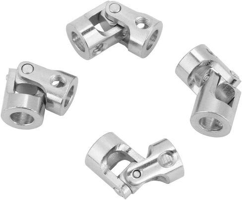 Flexman 4pcs موصل محرك اقتران رمح ، موصل مقرنة مملح للحديد المطلي بالنيكل لتوصيل سيارات النموذج ، سفن النماذج ، الروبوتات (القطر الداخلي 5 * 5mm) in Saudi Arabia