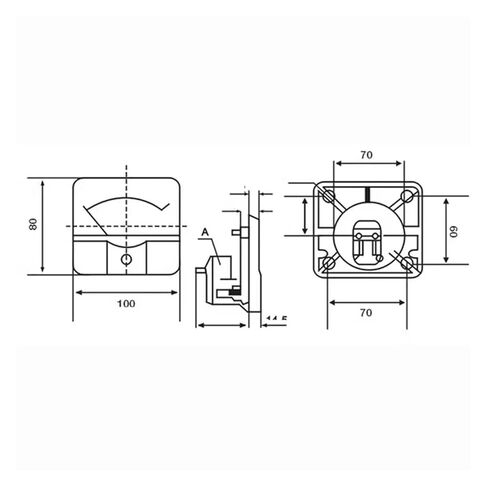 44l1-v AC Voltmeter 80 * 100mm(AC 5V) in Saudi Arabia