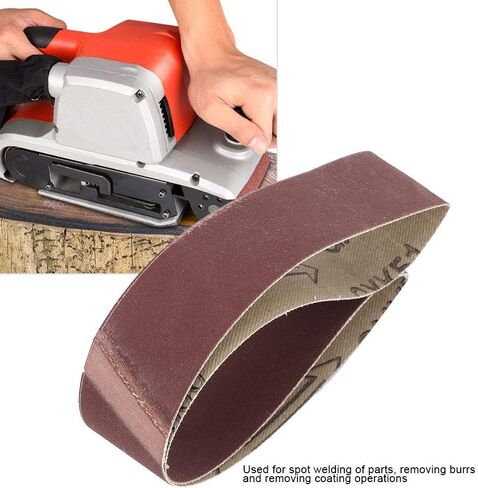 Alumina Abrasive Belt Sanding Band Grinding Polishing Sandpaper Straps 533 * 30 10pcs (600# flat connection) in Saudi Arabia