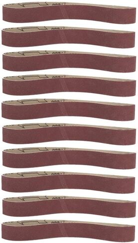 Alumina Abrasive Belt Sanding Band Grinding Polishing Sandpaper Straps 533 * 30 10pcs (600# flat connection) in Saudi Arabia
