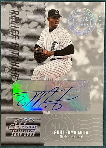 Guillermo Mota Autographed 2005 Leaf Century Collection Card #219/250 - MLB Autographed Baseball Cards in Saudi Arabia