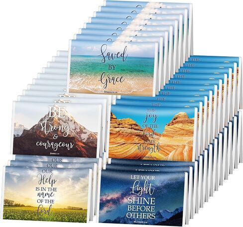 Outus 60 Pack Christian Pocket Tissues Travel Size 3 Ply Small Facial Tissues Individual 600 Sheets Bible Verse Church Welcome Gift for Religious Favor Homeless Care Operation Christmas Supplies in Saudi Arabia