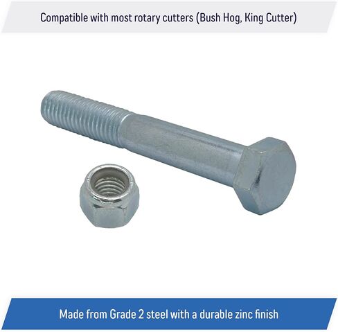 براغي القص من الدرجة الخامسة للقواطع الدوارة 1/2 "× 3-1/2" مع صواميل نايلوك (5 حزمة) in Saudi Arabia