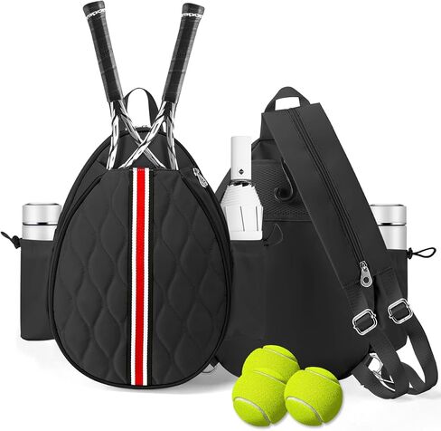 Tennis Bags Holds 2 Rackets for Women & Men, Tennis Backpack Crossbody & Shoulder Racket Bag, Insulated Pocket, Pickleball Bags for Women, Men and Youth in Saudi Arabia