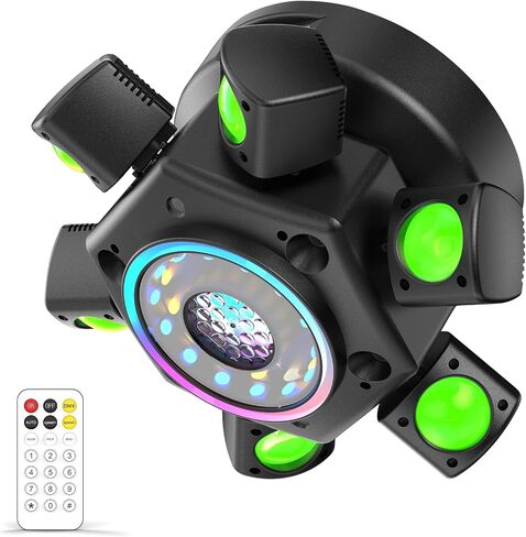 120W DJ Light Moving Head 6 Arms Stage Lights with Mixed Lighting Effects,DJ Stage Lighting for Party Disco Club Wedding Bar in Saudi Arabia