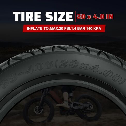 Meghna Fat Bike Tyre 20/26 × 4.0 بوصة الجبال إطارات إطارات الدهون in Saudi Arabia