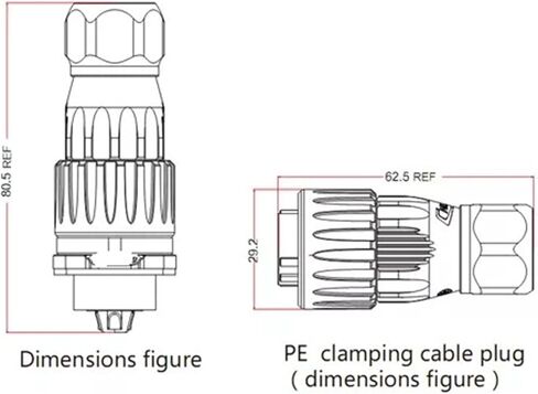موصل إشارة الطاقة 12 دبوس الإناث في الهواء الطلق IP67 IP67 in Kuwait