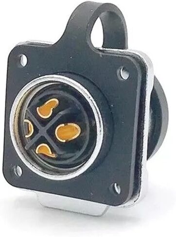 4 pin power signal connector panel mount socket female waterproof in Saudi Arabia