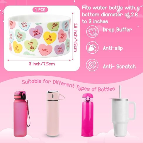 R Horse Coquette Pink Bow Silicone Boot for Stanley Cup 30 40 Oz ، Boot Slicone Silecone anti for Stanley Iceflow Flip 30 20 Oz ، Hydro Flask Water Bottles Bottom Protector Sleeve Gifts for Girls in Saudi Arabia