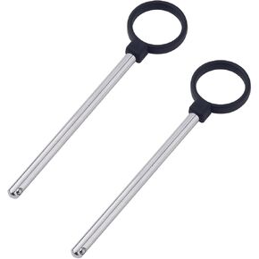 2pcs حلقة الوزن على شكل وزن مكدس الدبوس ، 3/8 بوصة القطر قطرة مجموعة دبابيس 6 بوصة دبابيس الصالة الرياضية للوزن مكدس الكربون صلب دبوس للوزن محدد الوزن دبوس موسع الصالة الصالة الرياضية المنزلية in Kuwait