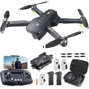 طائرة بدون طيار GPS من Holy Stone مع كاميرا 4K للبالغين، HS175D RC كوادكوبتر مع إرجاع تلقائي، اتبعني، محرك بدون فرش، طيران دائري، طيران نقطة الطريق، تثبيت الارتفاع، وضع مقطوعة الرأس، طيران طويل 46 دقيقة in Kuwait
