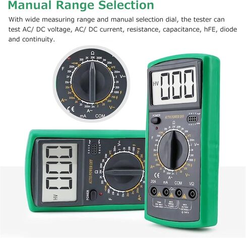 مولد الإشارة الحالي الرقمي Multimeter 1999 يحسب اختبار الكهرباء فولتميتر in Saudi Arabia