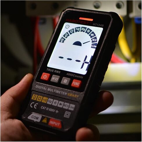 مولد الإشارة الحالي متعدد المترات الأوتوماتيكية Multimetro Capacitance Meter Multi Meter ، Black in Saudi Arabia