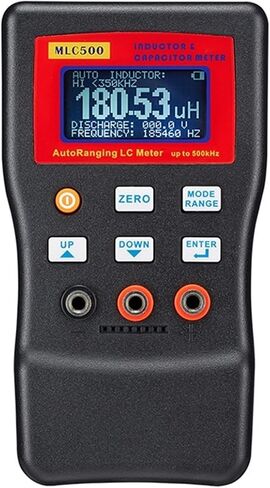 Current Signal Generator Digital Capacitance Inductance Meter Auto-Ranging Component Tester 500KH LC RC Oscillation Inductance Multimeter, Black in Saudi Arabia