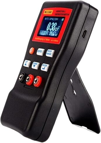 Current Signal Generator Digital Capacitance Inductance Meter Auto-Ranging Component Tester 500KH LC RC Oscillation Inductance Multimeter, Black in Kuwait