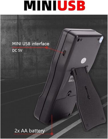 Current Signal Generator Digital Capacitance Inductance Meter Auto-Ranging Component Tester 500KH LC RC Oscillation Inductance Multimeter, Black in Kuwait