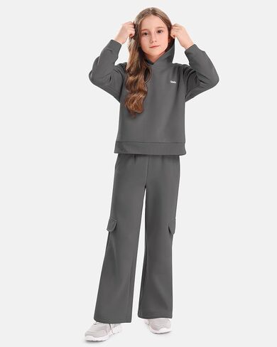 Stelle Girls 2 Pieces Athletic Sweatsuit Casual Sweatshirts and Pants Long Sleeve Pull Over Outfits Sets in Saudi Arabia