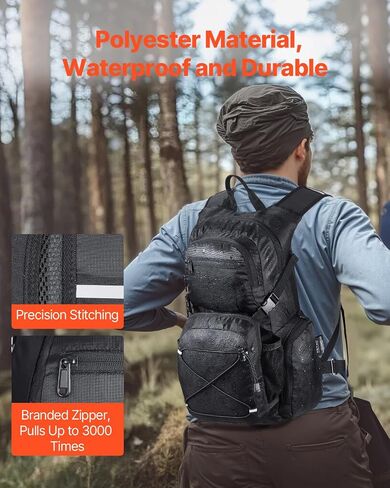 VEVOR Hydration Backpack, Insulated Hydration Pack Backpack with Water Bladder, Hiking Water Backpack with Storage for Men Women, Hydro Water Daypack for Hiking Running Cycling Camping in Saudi Arabia
