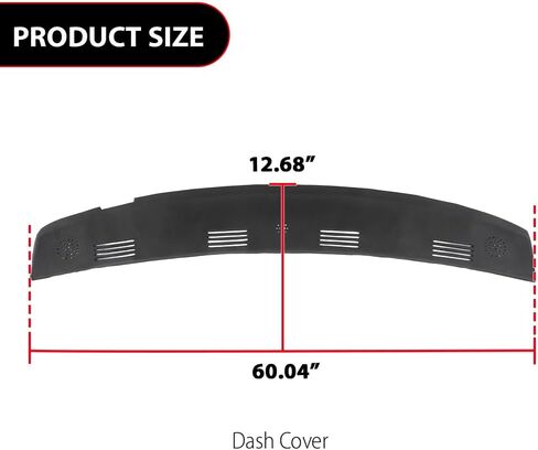 G-Plus Dashboard Plastic Dash لوحة متوفرة مع 2002 2003 2004 2005 RAM 1500 2500 3500 Pickup 5GT31XDVAA ، 5GT31XDVAB ، 5GT31XDVAC Black in Saudi Arabia