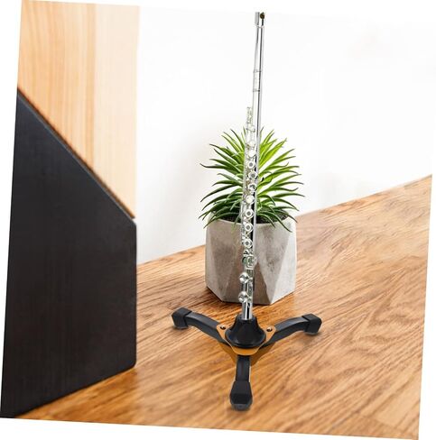 Professional Clarinet and Flute Tripod Stand Stable Support Foldable Design Music Rack for Music Yellow in Saudi Arabia