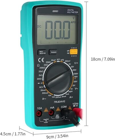 Current Signal Generator Digital Multimeter Multifunctional Handheld AC Voltage Current Meter Capacitance Resistance Diode Instrument in Kuwait