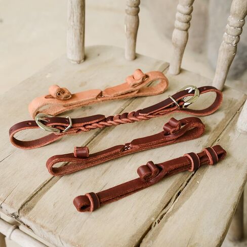 AJ Tack Latigo Leather 2 Button Curb in Saudi Arabia