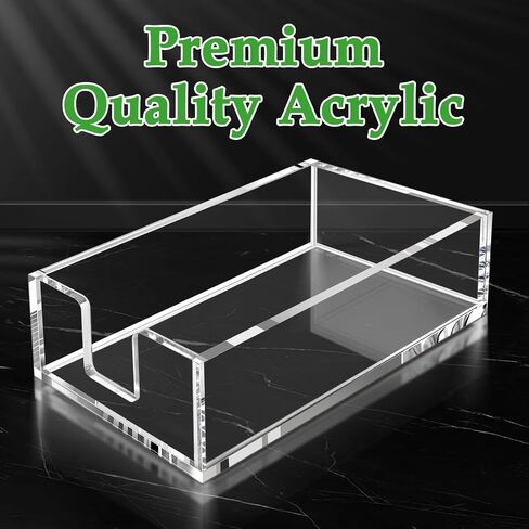 Acrylic Napkin-Holder for Bathroom, Acrylic Guest Towel Holder, Bathroom Napkins Guest Disposable Holder, Hand Towel Tray for Kitchen, Parties, Weddings, Party, Hotel, Restaurant (Classic) in Saudi Arabia
