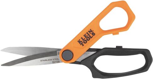 Klein Tools B2109 Heavy Duty Scissors, Multipurpose Utility Shears for Cutting Fabric, Cardboard, Plastic, Metal and More, Stainless Steel, 9-Inch in Saudi Arabia