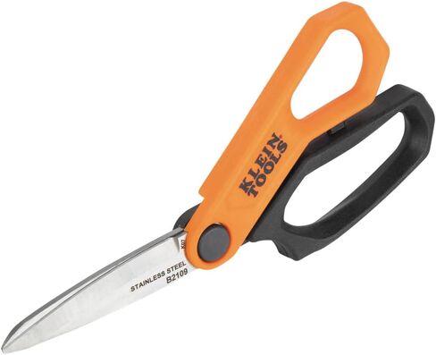 Klein Tools B2109 Heavy Duty Scissors, Multipurpose Utility Shears for Cutting Fabric, Cardboard, Plastic, Metal and More, Stainless Steel, 9-Inch in Saudi Arabia