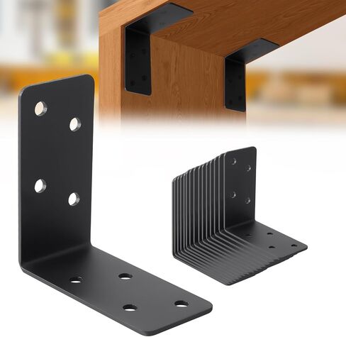 أقواس L على شكل L 16pcs ، 3 "x3" x1.5 "قوس الرف الصلب 14-GA ، و 90 درجة زاوية ، قوس الزاوية للأثاث ، السرير ، بوست خشب in Kuwait