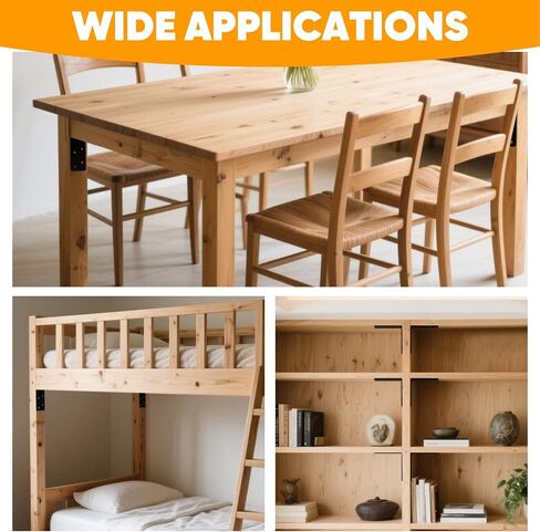 أقواس L على شكل L 16pcs ، 3 "x3" x1.5 "قوس الرف الصلب 14-GA ، و 90 درجة زاوية ، قوس الزاوية للأثاث ، السرير ، بوست خشب in Kuwait