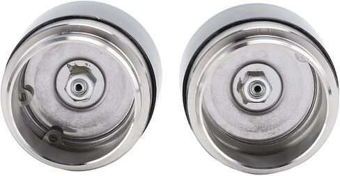 Tissting 2PCS Trailer Bearing Buddies ، 1.78in/4.5 سم من الفولاذ المقاوم للصدأ المقاوم للصدأ مقطورة العجلة المركز غطاء محمل محامي محفوظ مع حمالات الصدر الواقية لقارب المقطورة in Kuwait