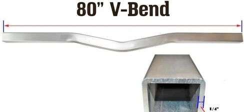 Generic Boat Trailer Aluminum Crossmember V-Bend Square Tube 3"" x 3"" x 80"", CMV80K in Saudi Arabia