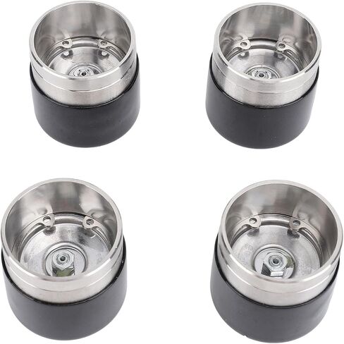 Tissting 2pcs Trailer Bearing Buddies, 1.78in/4.5cm Stainless Steel Boat Trailer Wheel Center Dust Cover Bearing Hub Protector with Protective Bras for Trailer Boat in Saudi Arabia