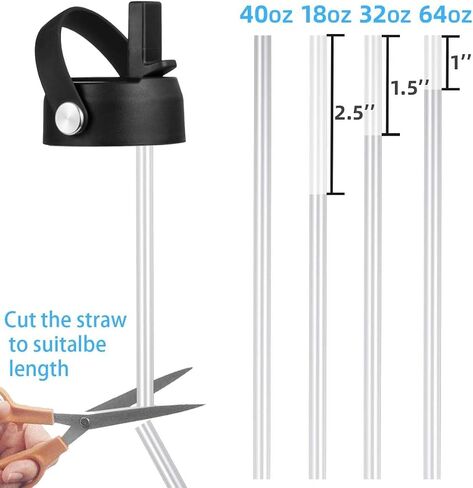 Hydroflask Lids with Straw for Wide Mouth Water Bottle,16oz/18oz/24oz/32oz/40oz Hydroflask Straw Lid Replacement,Water Bottle Flex Straw Cap Accessories in Saudi Arabia