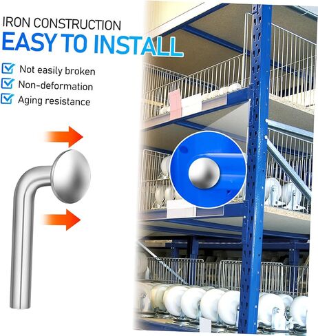 Cabilock 100pcs Material Pallet Rack Drop Pin Heavy Duty Safety Clip Easy Install for Garage Storage Rack in Saudi Arabia