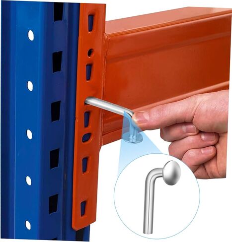 Cabilock 100pcs Material Pallet Rack Drop Pin Heavy Duty Safety Clip Easy Install for Garage Storage Rack in Saudi Arabia
