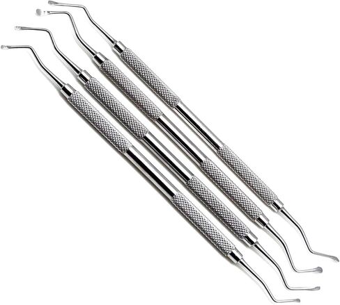 New Premium Instruments Dental Lucas Curettes 85 ، 86 ، 87 ، 88 Double Wind Stains Stains Surgical Instruments in Saudi Arabia