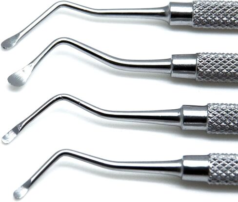 New Premium Instruments Dental Lucas Curettes 85 ، 86 ، 87 ، 88 Double Wind Stains Stains Surgical Instruments in Saudi Arabia